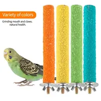 Bird Claw Beaks Grinding Bar Standing Stick Parrot Station Pole Bird funny Supplies Parrot Grinding Stand Claws Cage Accessories