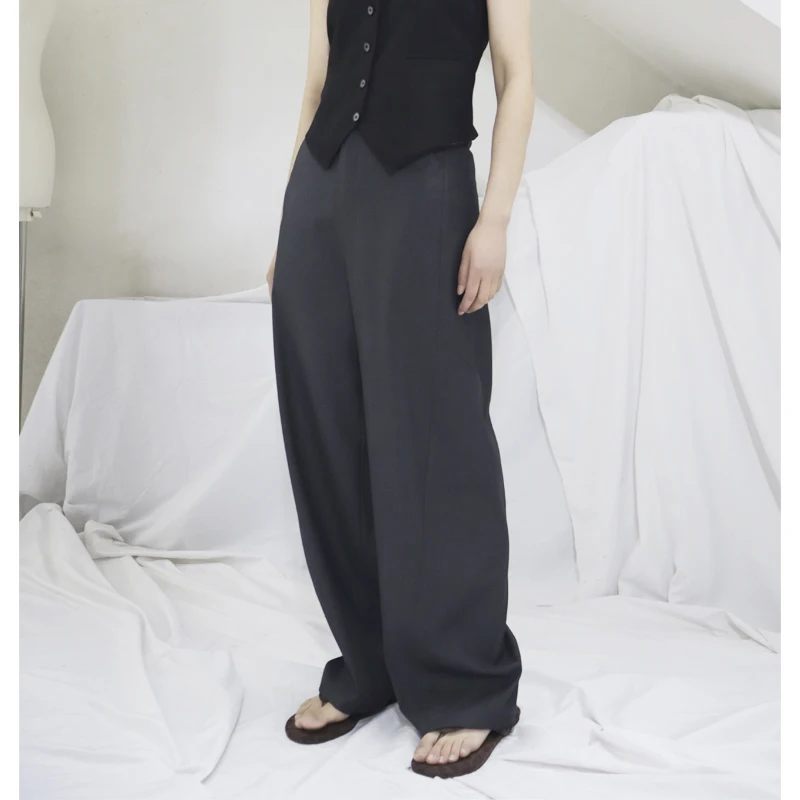 

Женские повседневные брюки Ele ey Slimming Wide Leg из костюмной ткани, свободного кроя, с широкими штанинами, для женщин