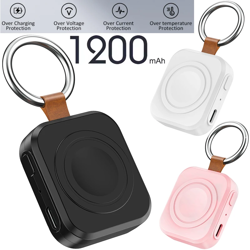 

Magnetic Watch Wireless Charger Large Battery Portable Fast Chargers for Apple IWatch Samsung Watch 10 9 8 7 Se Ultra Series