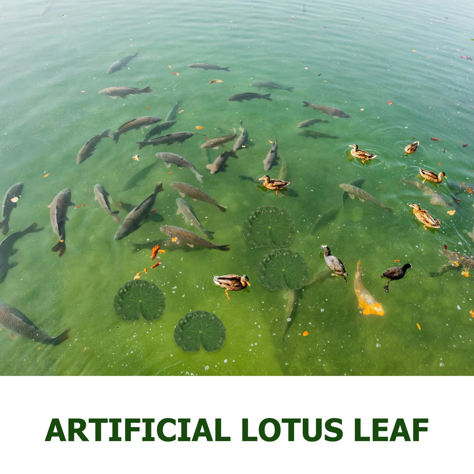 

10Pcs High Simulation Artificial Lotus Leaf 18Cm Floating Fish Pond Aquarium Decoration Water Decorative Leaf Fish Tank