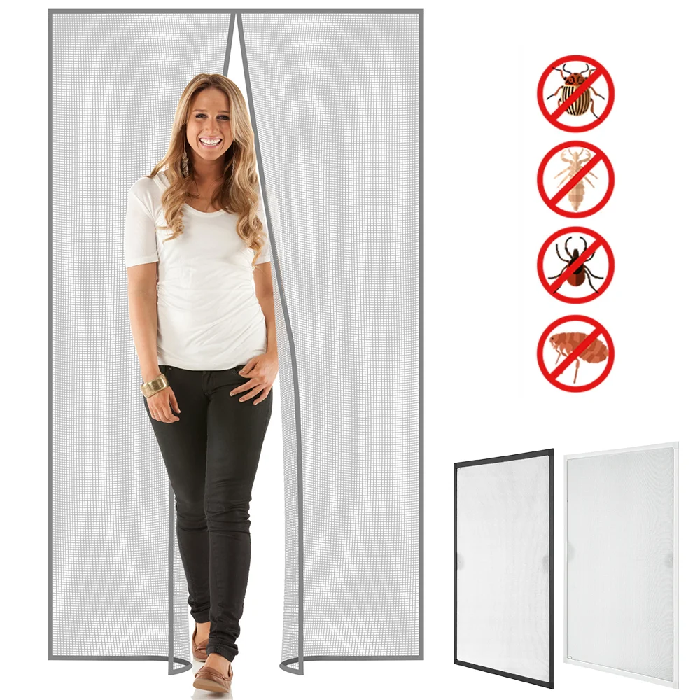 Sommer Tür Vorhang Fenster Bildschirm Magnetische Bildschirm Tür Anti-Moskito Net Anti Bug Fly Partition Vorhang Automatische Schließen