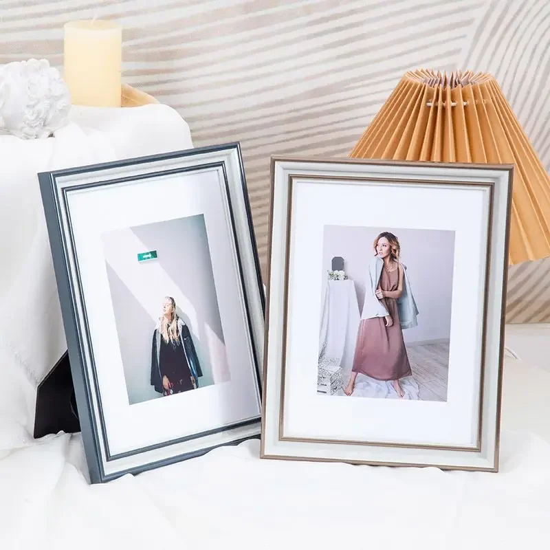 5-10 Inches Photo Frame Table High-level Light Luxury Desktop Photo Home Decoration Can Be Hung on The Wall Picture Frame