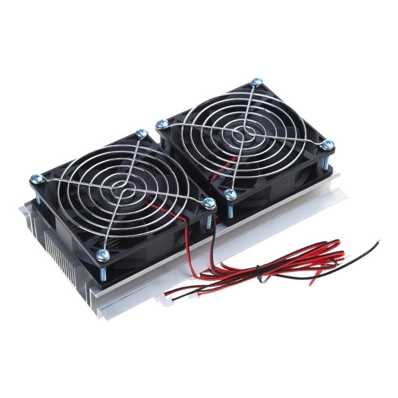  Thermoelectric Cooler Peltier 12V 120W Semiconductor Refrigeration Machine Cooler DIY Radiator Air Cooling Module + Fan