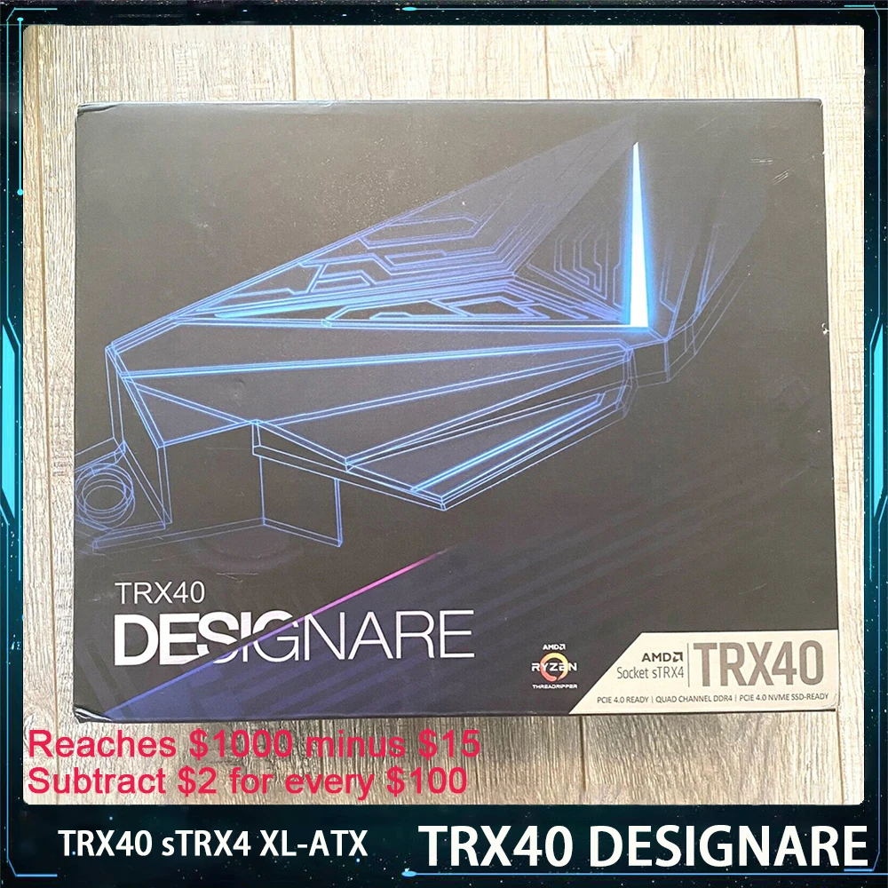 TRX40 DESIGNARE For Gigabyte TRX40 sTRX4 Slot DDR4 PCI-E4.0 USB3.2 XL-ATX Works Perfectly Fast Ship High Quality