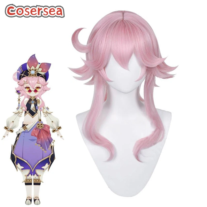 

Cosersea Sumeru Dori Cosplay Wig Genshin Impact Sumeru Dori 55cm Long Straight Pink Anime Party Synthetic Hair Heat Resistant