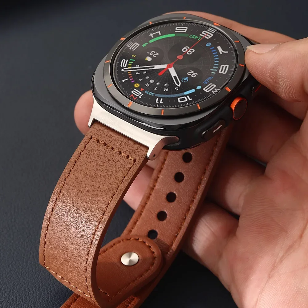 

Кожаный ремешок в стиле поп для Samsung Galaxy Watch 8 Classic/40, 44 мм, смарт-браслет для Galaxy Watch 40/44 мм, часы 8, классические аксессуары Stra