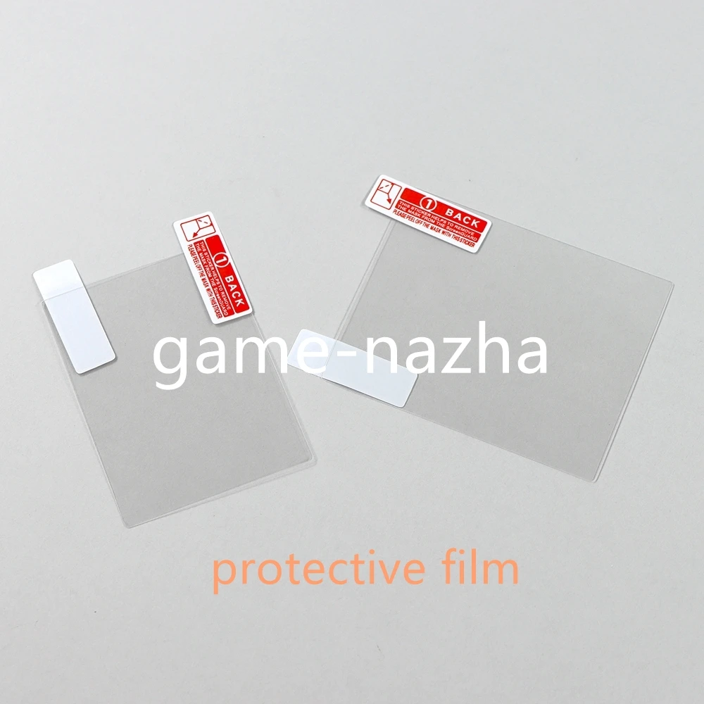 60sets Full Cover LCD Screen Protective PET Film For NDS High Quality Top Tempered Glass Bottom Clear Protective Film For NDS