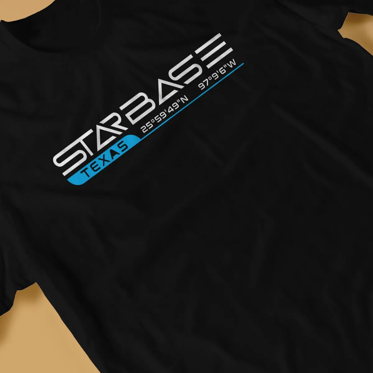 Space X Starbase Texas Boca Chica T Shirt Goth Men Tees Summer Clothing Polyester Crewneck TShirt