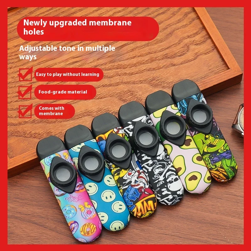 

1piece Genuine Bamboo Wooden Tone Cassoo Bell for Students Teacher Kazoo Traditional Brass Instrument Professional Play