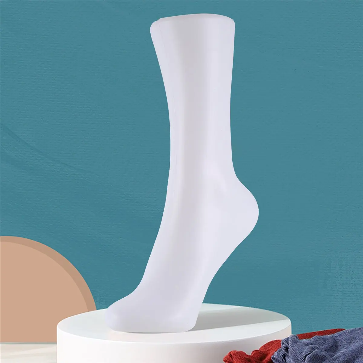 ABQR Female Legs Feet Foot Mannequin Sock Display Mold Short Stocking, Female