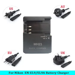 MH-23 Charger for Nikon En-EL9 EN-EL9A L Battery D5100;D5000;D3000;D700;D300;D100;D70;D70S;D60;D50;D40;D40X Camera MH23