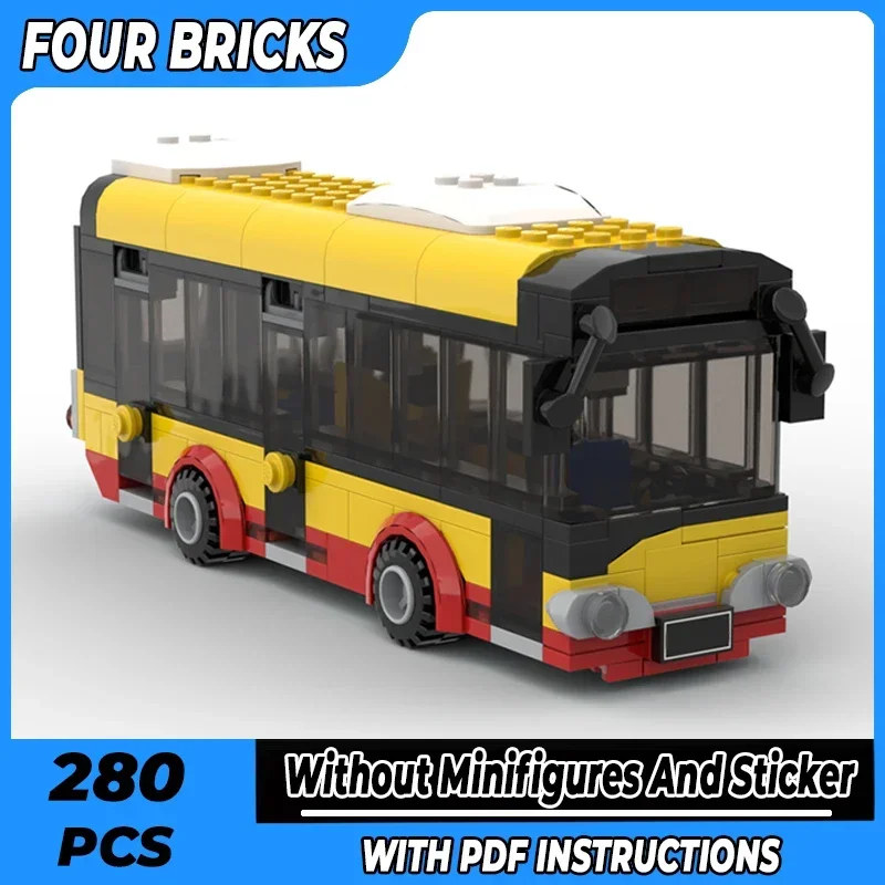 Moc Building Bricks City Car Model Solaris City Bus Technology Modular Blocks Holiday Gifts Toys For Children DIY Sets Assembly