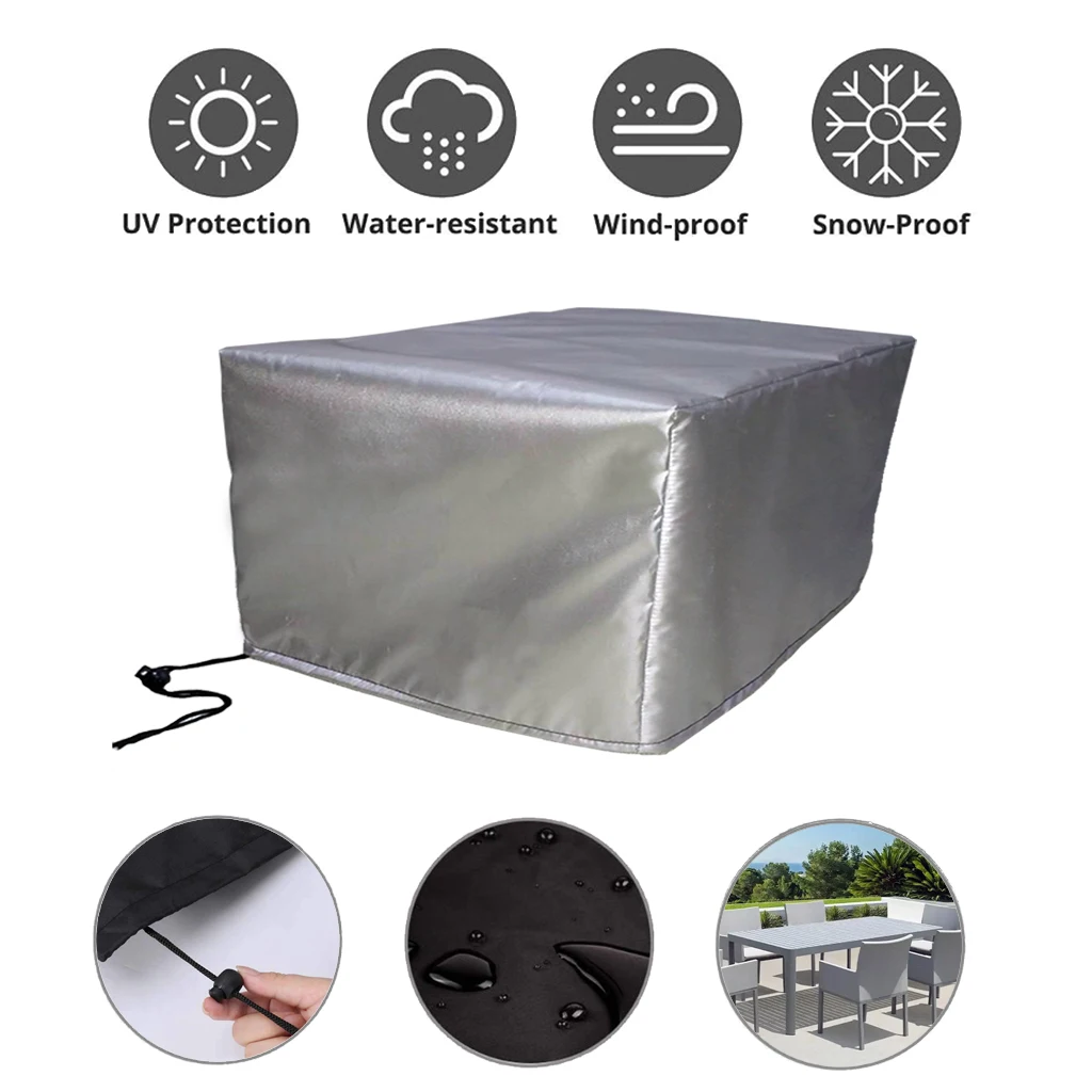 

Outdoor Cover,Garden Furniture Covers,100% Polyester All Purpose Tarp,Waterproof Shade Rain and Snowproof for Patio Table Chair