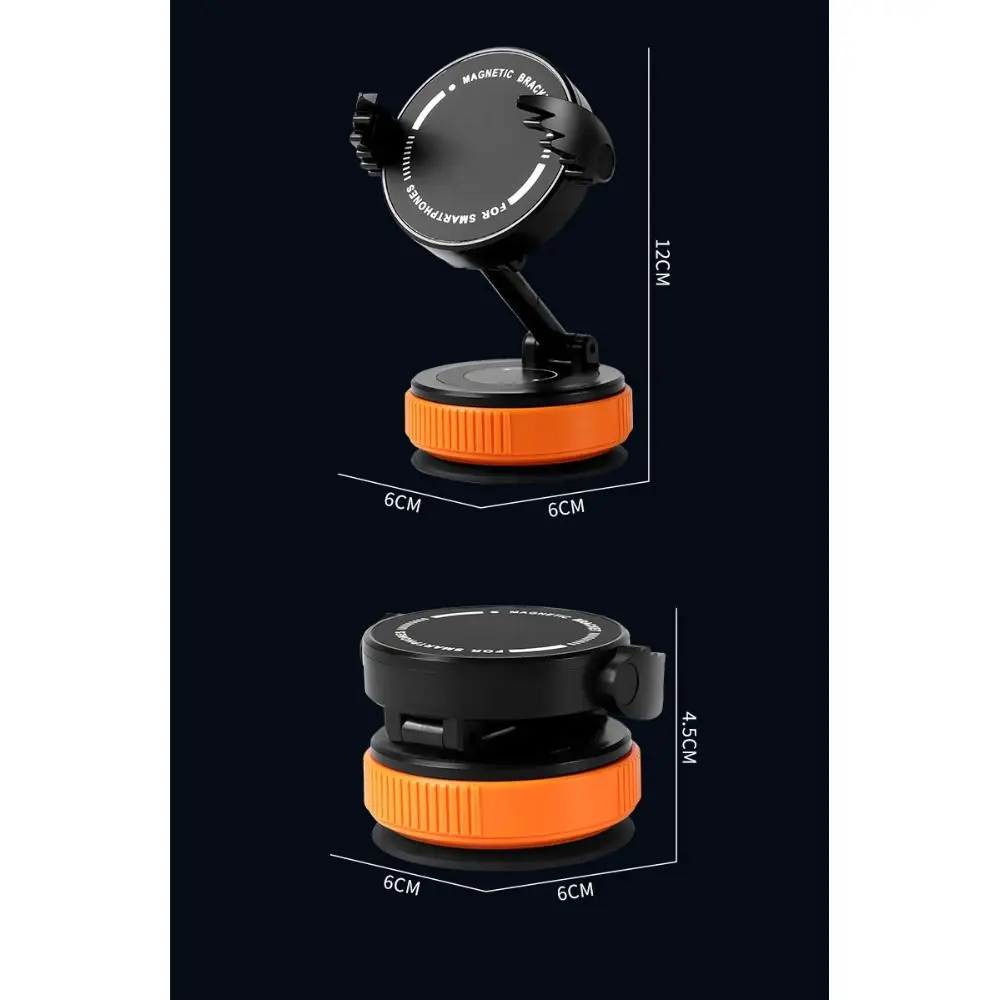 جديد فراغ حامل هاتف السيارة المغناطيسي طوي قابل للتعديل شفط كأس الهاتف جبل 360 ° قوس الامتزاز الدوران سطح أملس #5