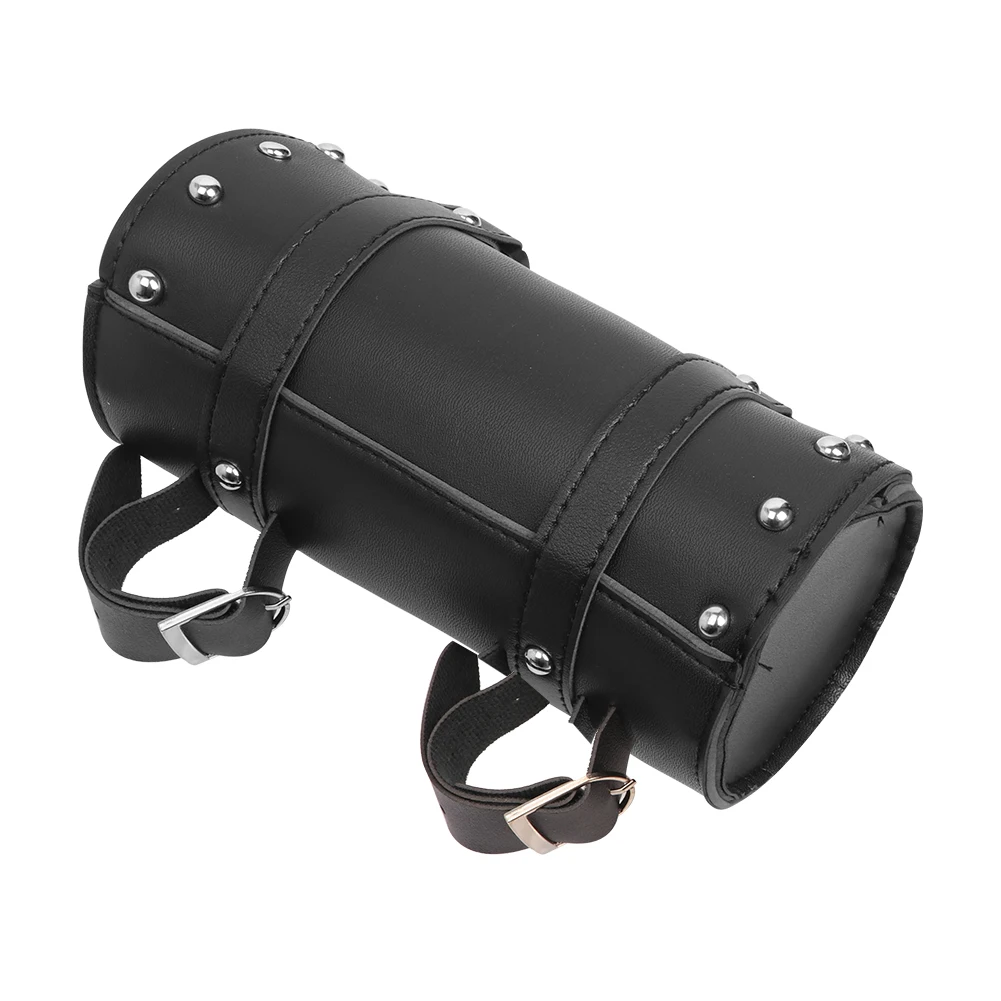 Bolsa Universal para Garfo de Motocicleta, Alforjes de Couro Impermeáveis, Bolsa de Armazenamento de Ferramentas para Harley Sportster XL Softail Honda Yamaha