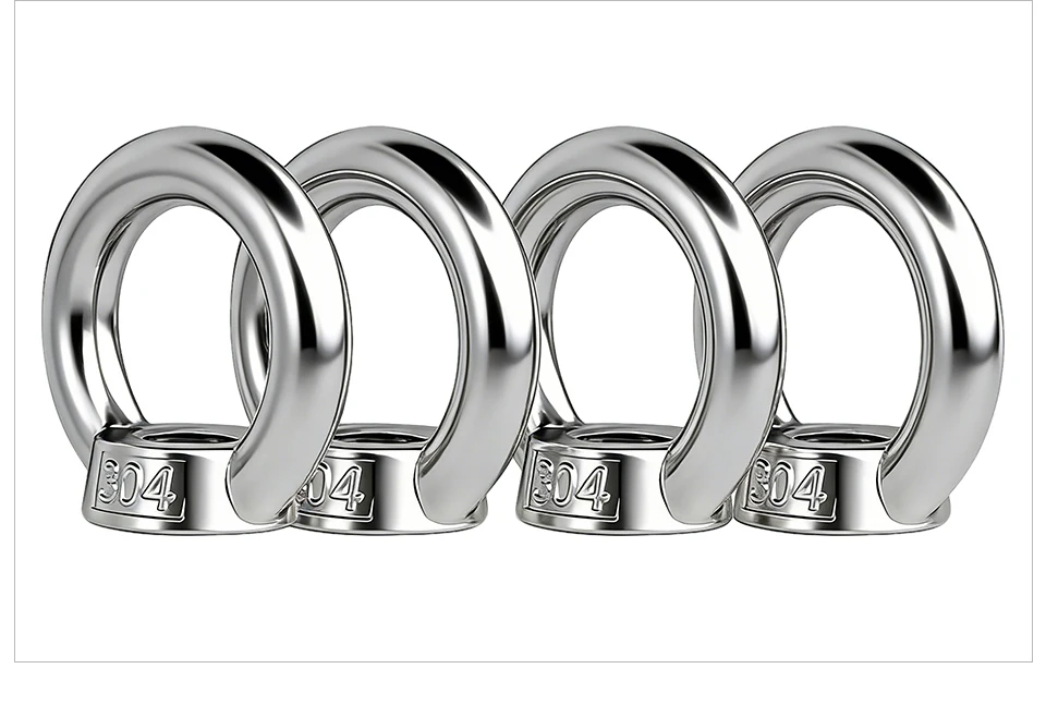 DIN582 Hebeösenmutter 304 Edelstahl Ringmuttern Marinequalität Hochleistungs-Hebeösenmutter M4 M5 M6 M8 M10 M12 M16 M20 – Detail 8