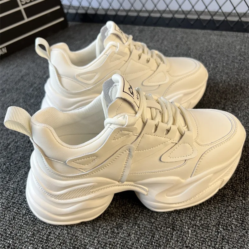 

Thick soled dad shoes women's 2025 spring new height increasing women's shoes versatile casual sports shoes
