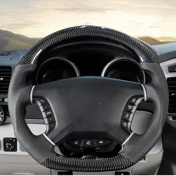 For Mitsubishi Pajero Carbon Fiber Steering Wheel Montero V97V93V87V73 Steering Wheel Assembly Pajero Steering Wheel Conversion
