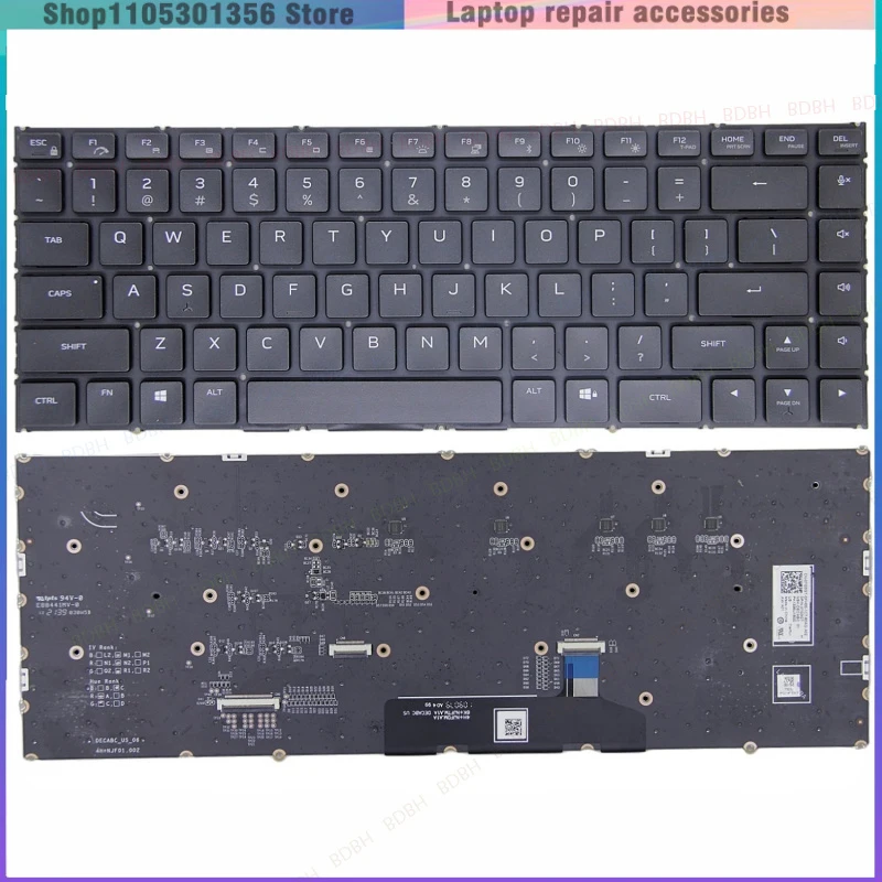 New US RGB Cherry Mechanical Keyboard For Dell Alienware M15 R7 Laptop