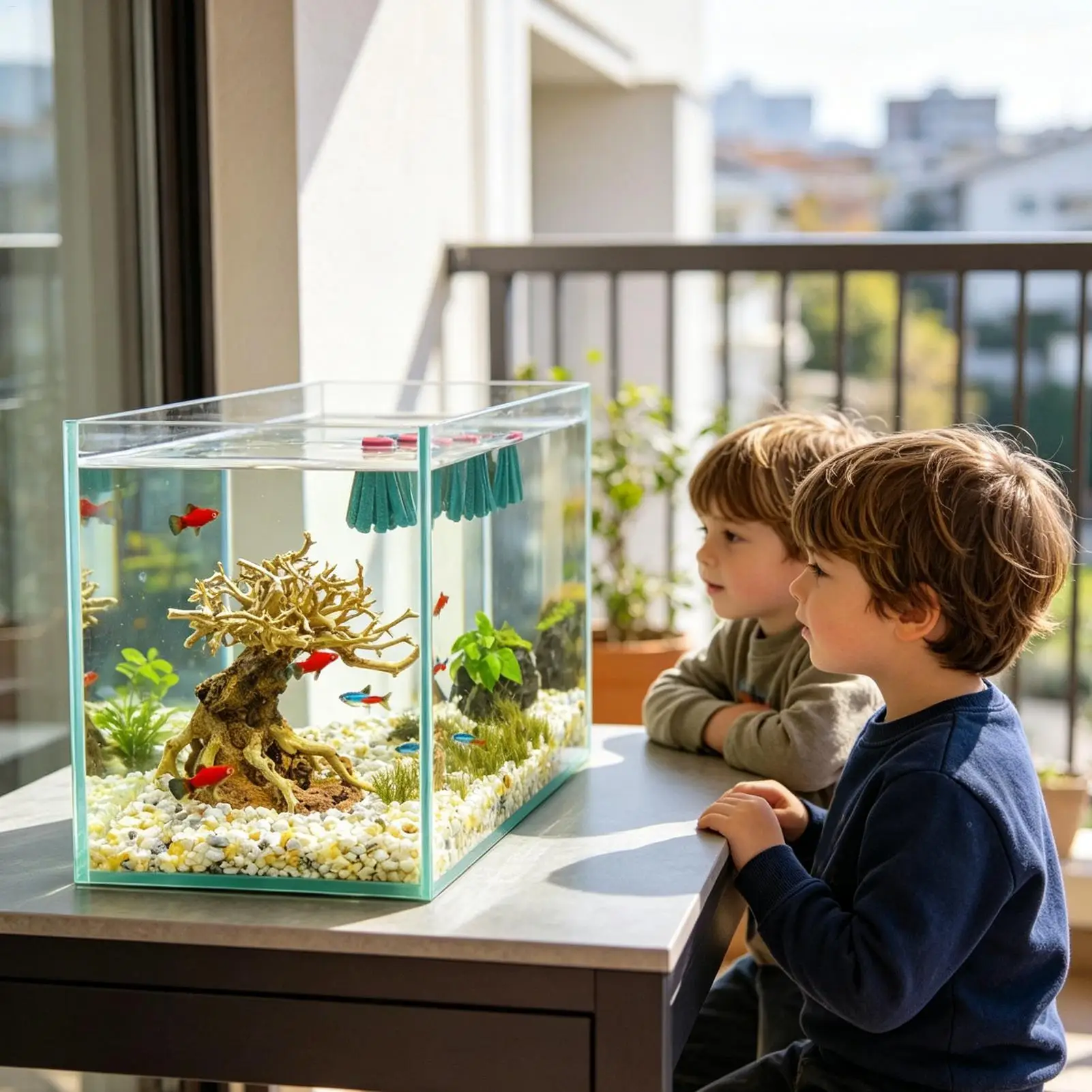 10 Stück Aquarium-Legenetz, dekorativer schwimmender Eiersammler, Grasversteck für Betta-Frauen zum Ausruhen, Füttern und Schutz – Detail 1
