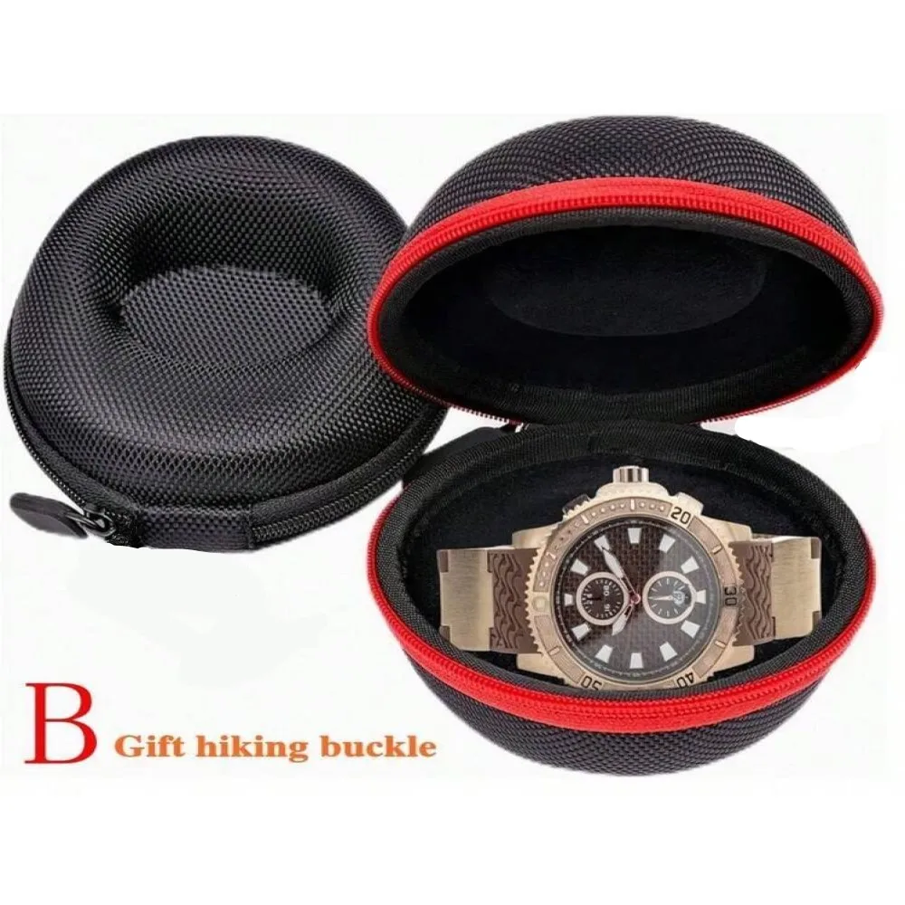 2PCS Portable Zipper Travel Watch Case Dust-Proof Single Watch Storage Box for Wristwatches And Smartwatches Christmas Gift