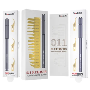 QianLi 007 008 009 011 CPU Remoção Bisturi Faca Cola Remoção Raspador Bainha BGA IC Limpeza Scrapper Cola Removedor Pry Facas 6 principais vendas lâmina 007 - №4