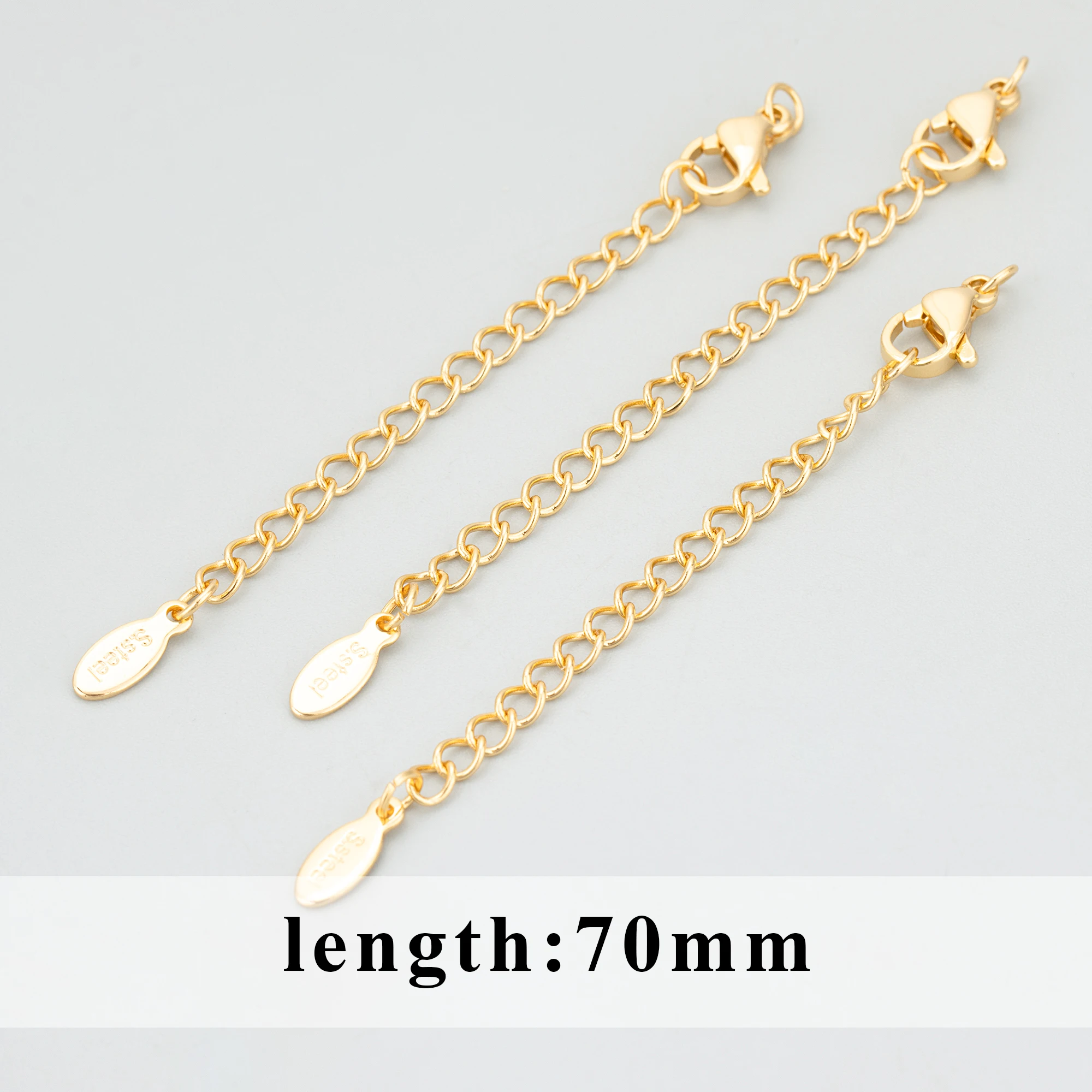 GUFEATHER,10pcs/lot,MG21,jewelry accessories,stainless steel,rose gold plated,hand made,charms,jewelry making,extended chain image 6