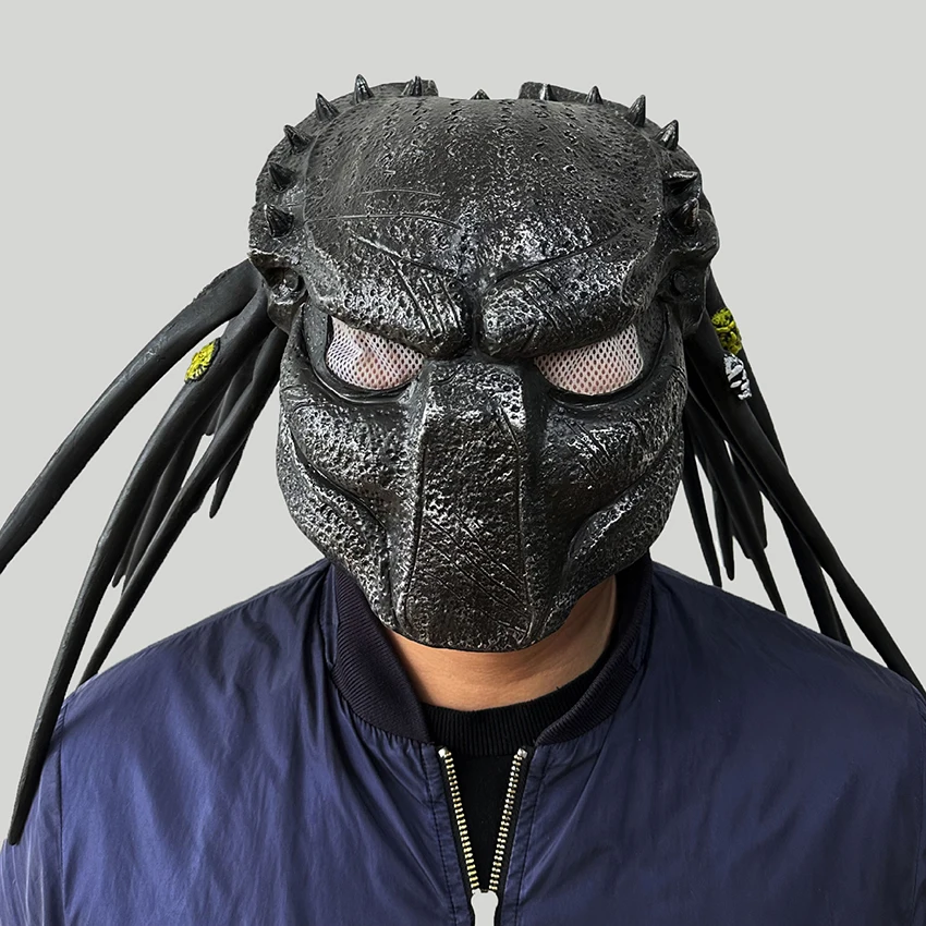 Alien The Predator Mask Cosplay Anime Scary Gothic Halloween Masquerade Latex Carnival Disguise Predator Mask Festival Party