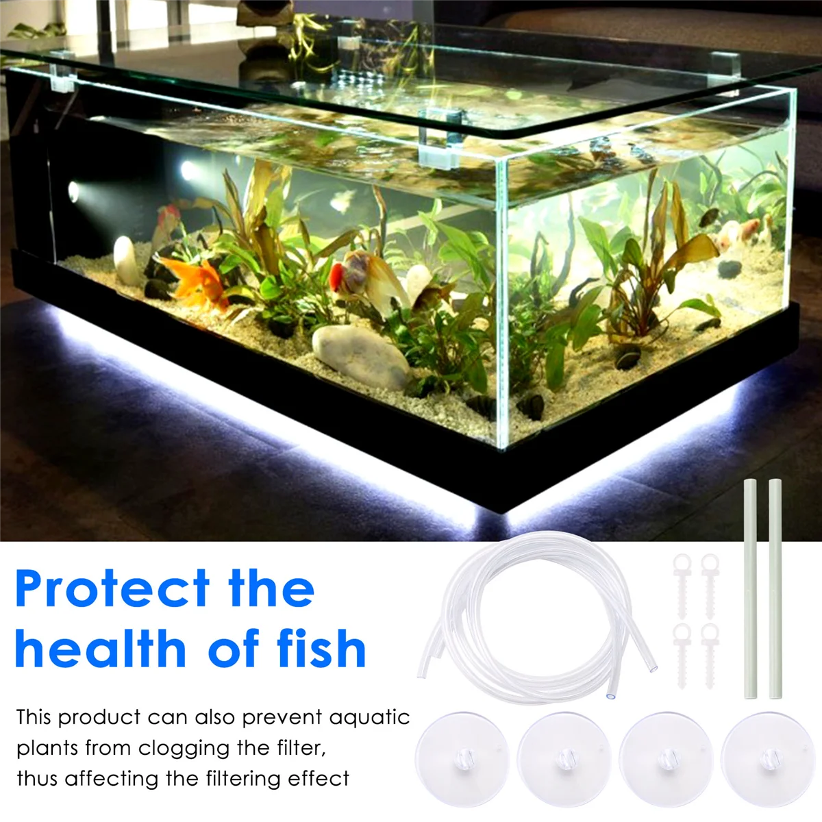 New Aquarium Floating Plant Corral Easy to Use Separates Floating Plants Fish Tank Accessories for Floating Plants Accessory