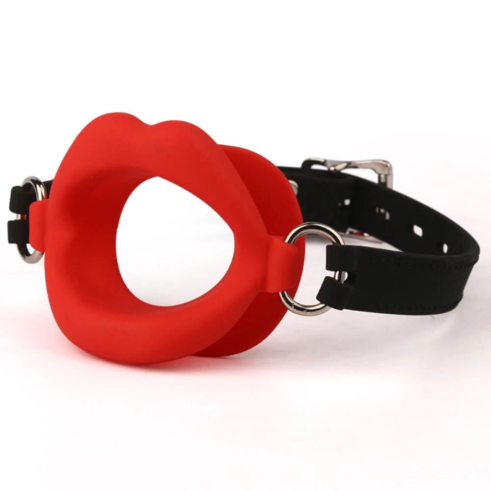 Anello O in silicone per fissaggio orale, bavaglio apribile, giocattoli sessuali per coppie, sex shop, BDSM, bondage, restrizioni, giocattoli sessuali a forma di labbra