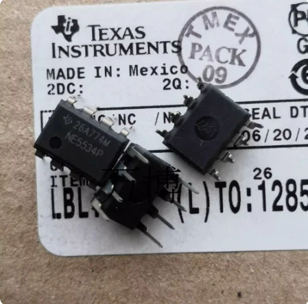 20PCS/LOT NE5534P TI TEXAS Instruments single amp new original imported from Mexico FREE SHIPPING