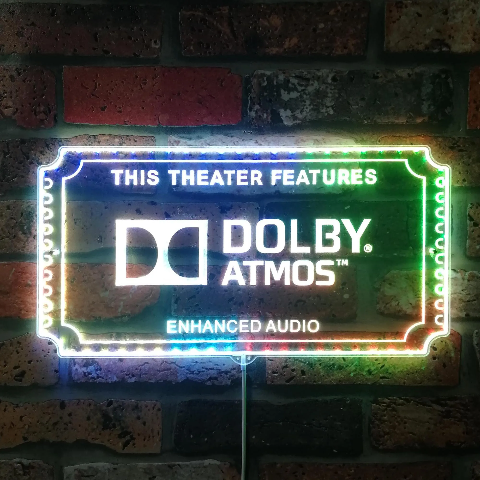 

Dolby Atmos Neon RGB Edge Lit LED Sign