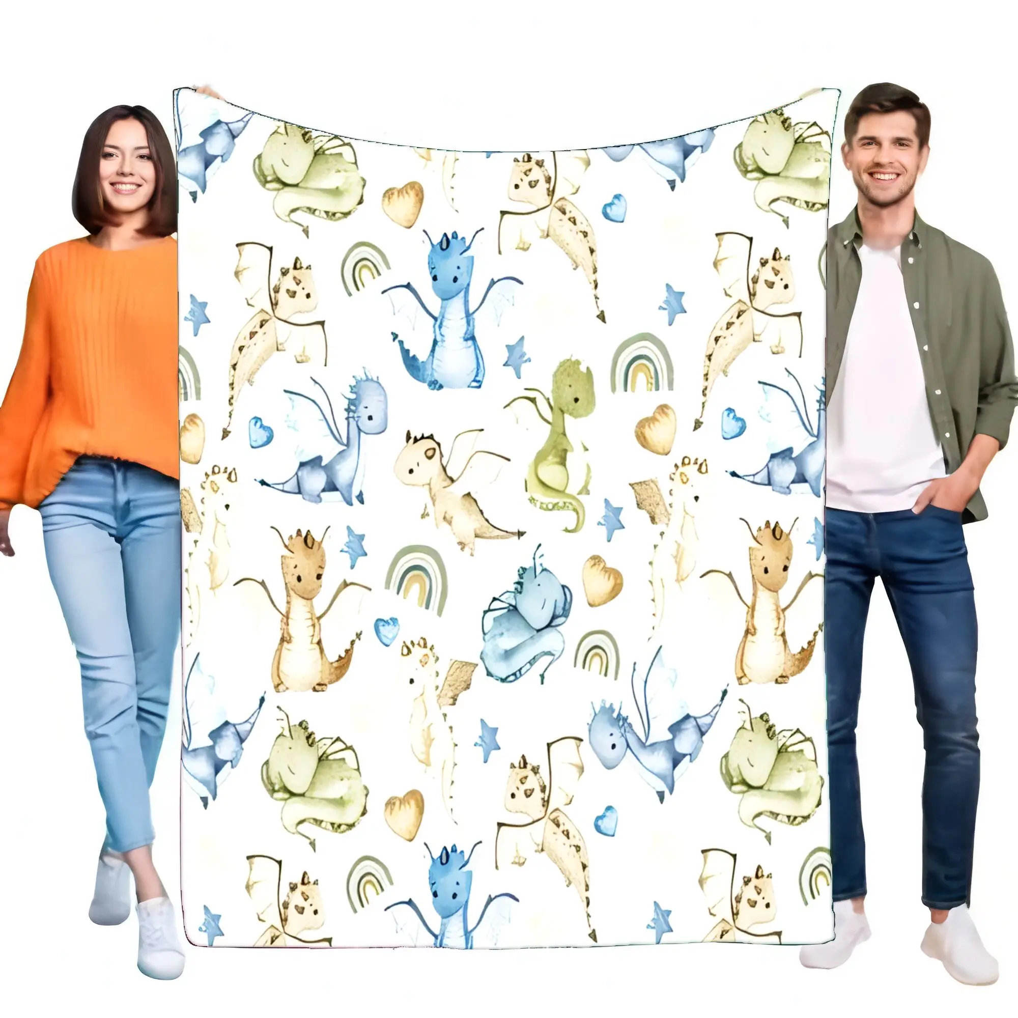Colorful Dinosaur Blanket Soft Plush Throw for Kids Cozy Lightweight Gift for Birthdays and Holidays