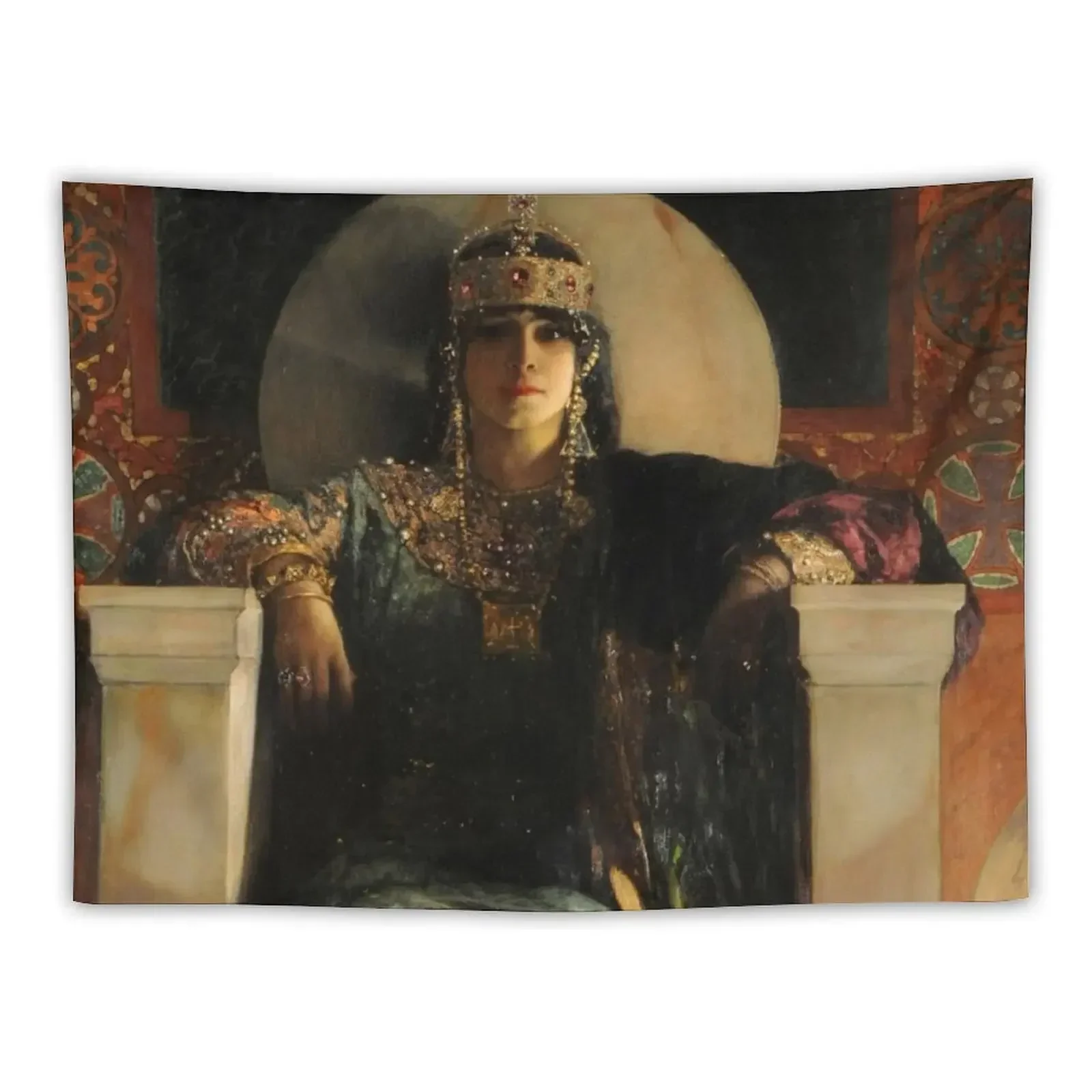 

Empress Theodora - Benjamin Constant - 1886 Tapestry Decoration For Home Bedroom Decor Aesthetic Tapestry