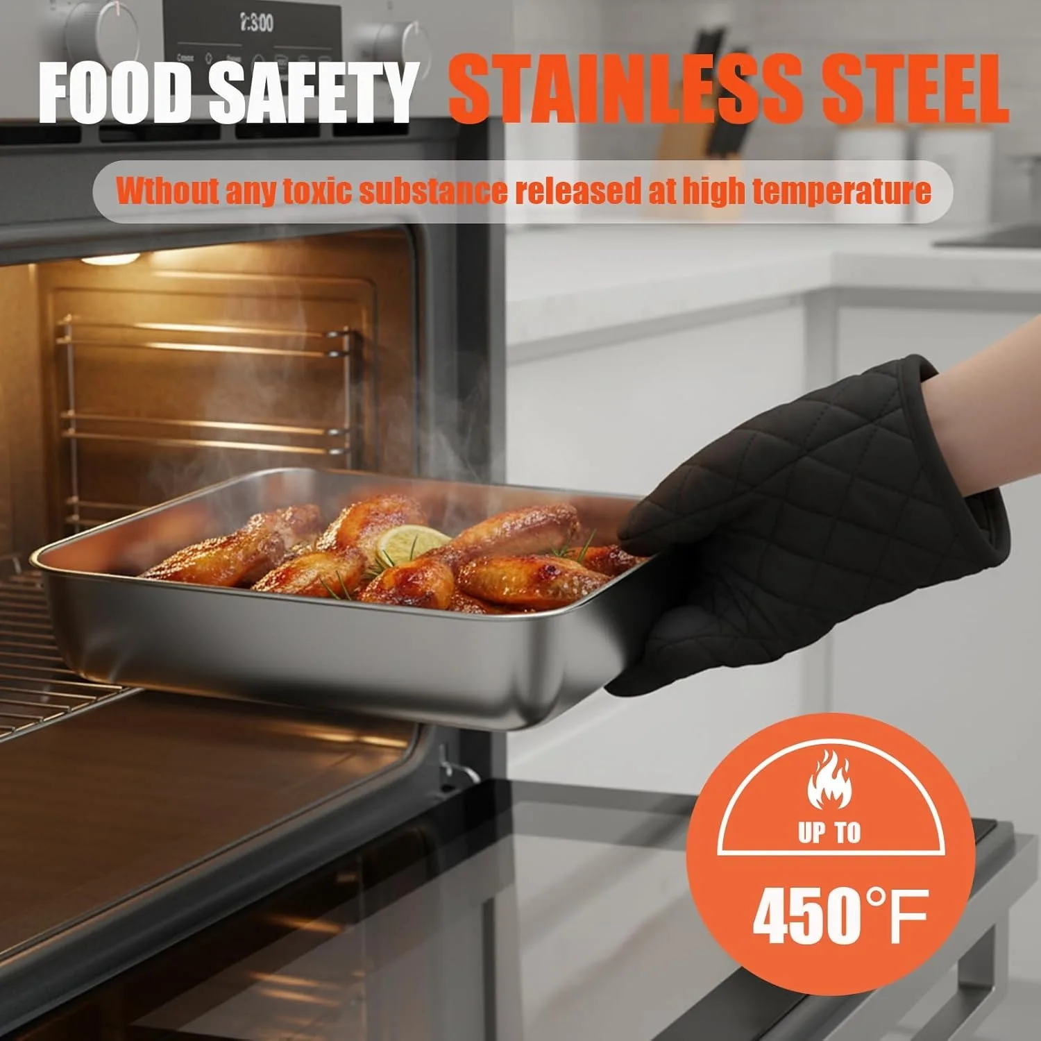 6pcs Stainless Steel Food Storage Container Large Capacity Suitable for Vegetables Fruits Fresh Meat and Various Foods