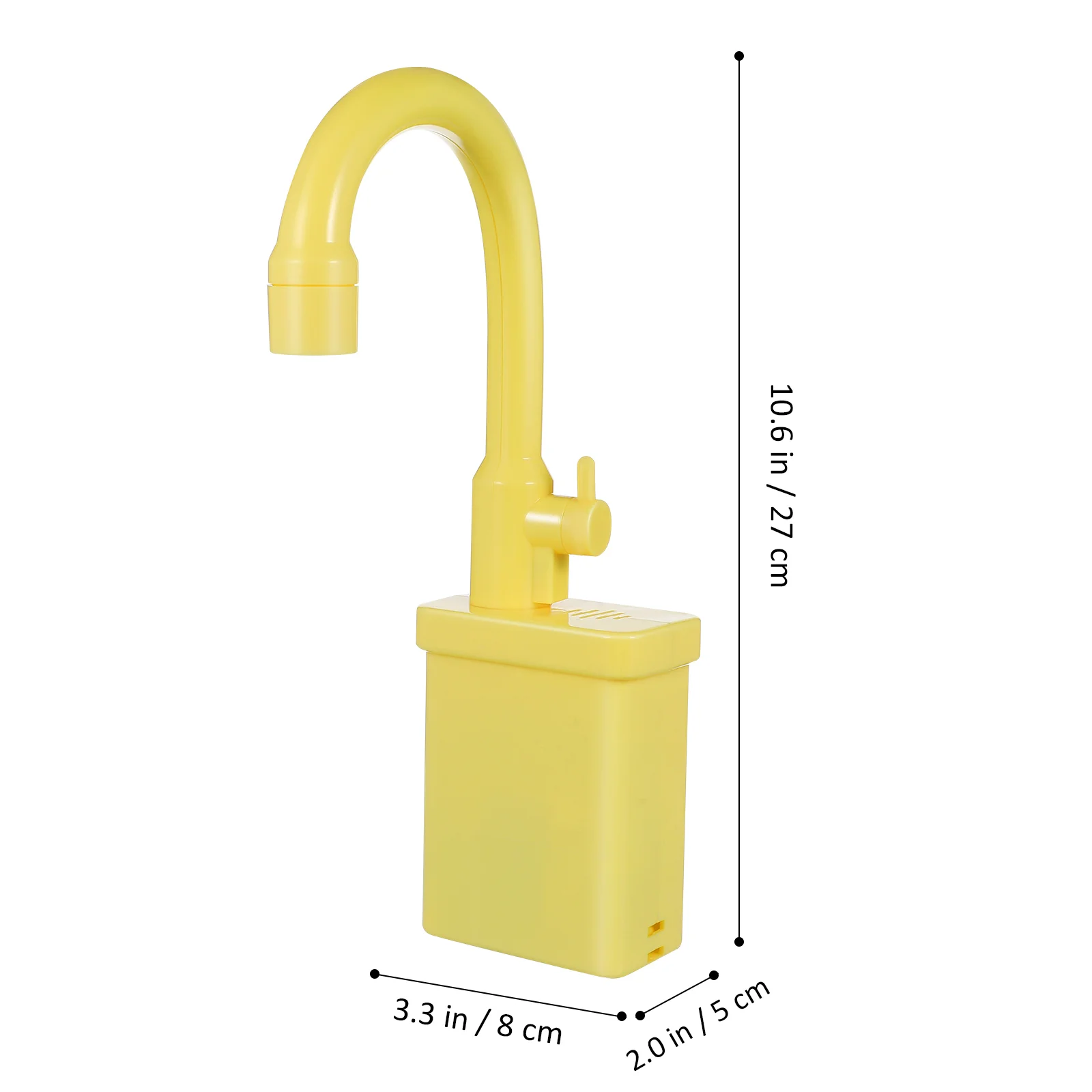 Rubinetto per lavello giocattolo Giocattoli Accessorio per il lavaggio dei piatti da bagno Sostituzione del rubinetto della cucina da gioco Giallo