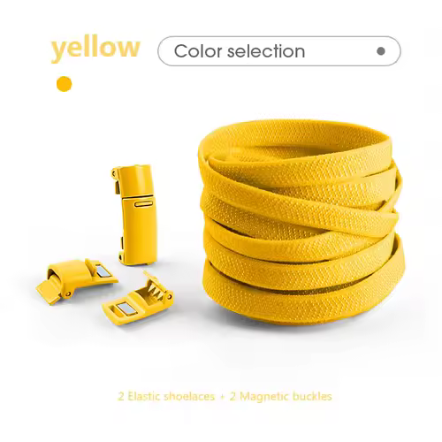 Magnetic Lock Shoelaces without ties Colorful Elastic Laces Sneakers No Tie Shoe laces Kids Adult Flat Shoelace Rubber Bands - Image 26