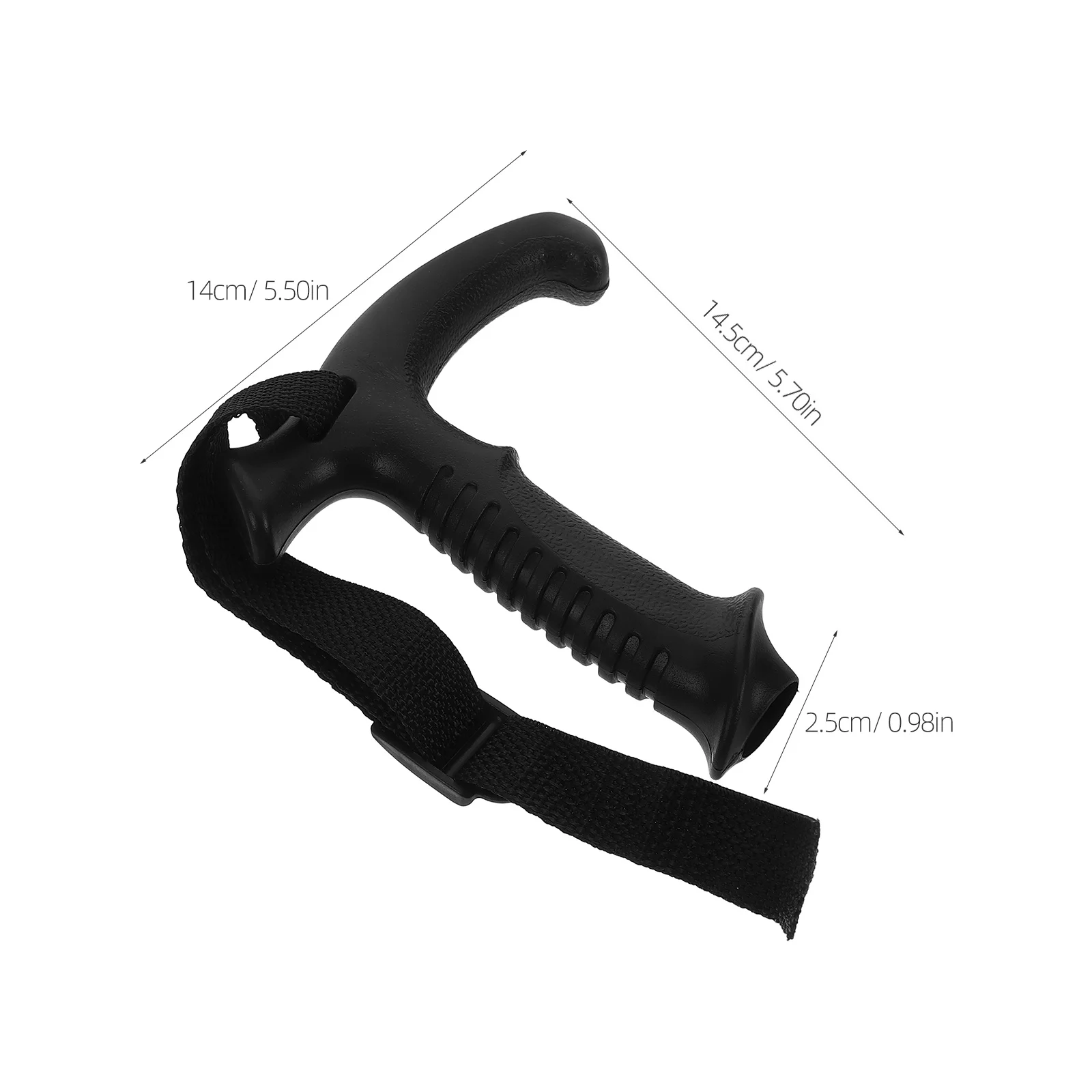 T-مقبض الرحلات القطب قبضة مريح البلاستيك عصا للمشي مقبض قابل للتعديل شريط للرسغ المشي لمسافات طويلة عصا استبدال مقابض القطب التزلج #3