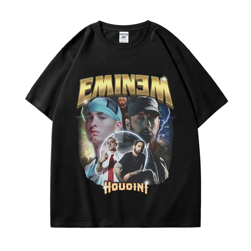 

Hot Sale Rapper Eminem Graphic T Shirts Fashion Hip Hop Vintage Short Sleeve T-shirt Men Women 100% Cotton Oversized T-shirts