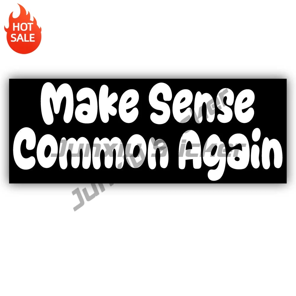 Make Sense Common Again Vinyl Sticker For Car Bumper And Laptop Funny Quote Decal