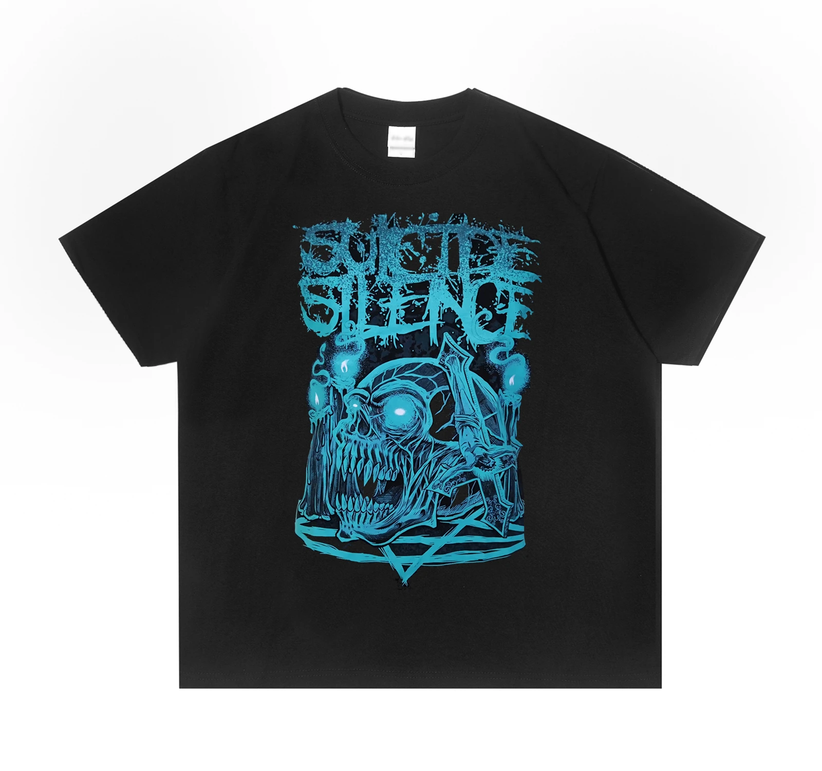 Suicide Silence Dead Core Hard Rock Suicide Silence Band imprimé T-shirt à manches courtes pur coton haute qualité marque de luxe