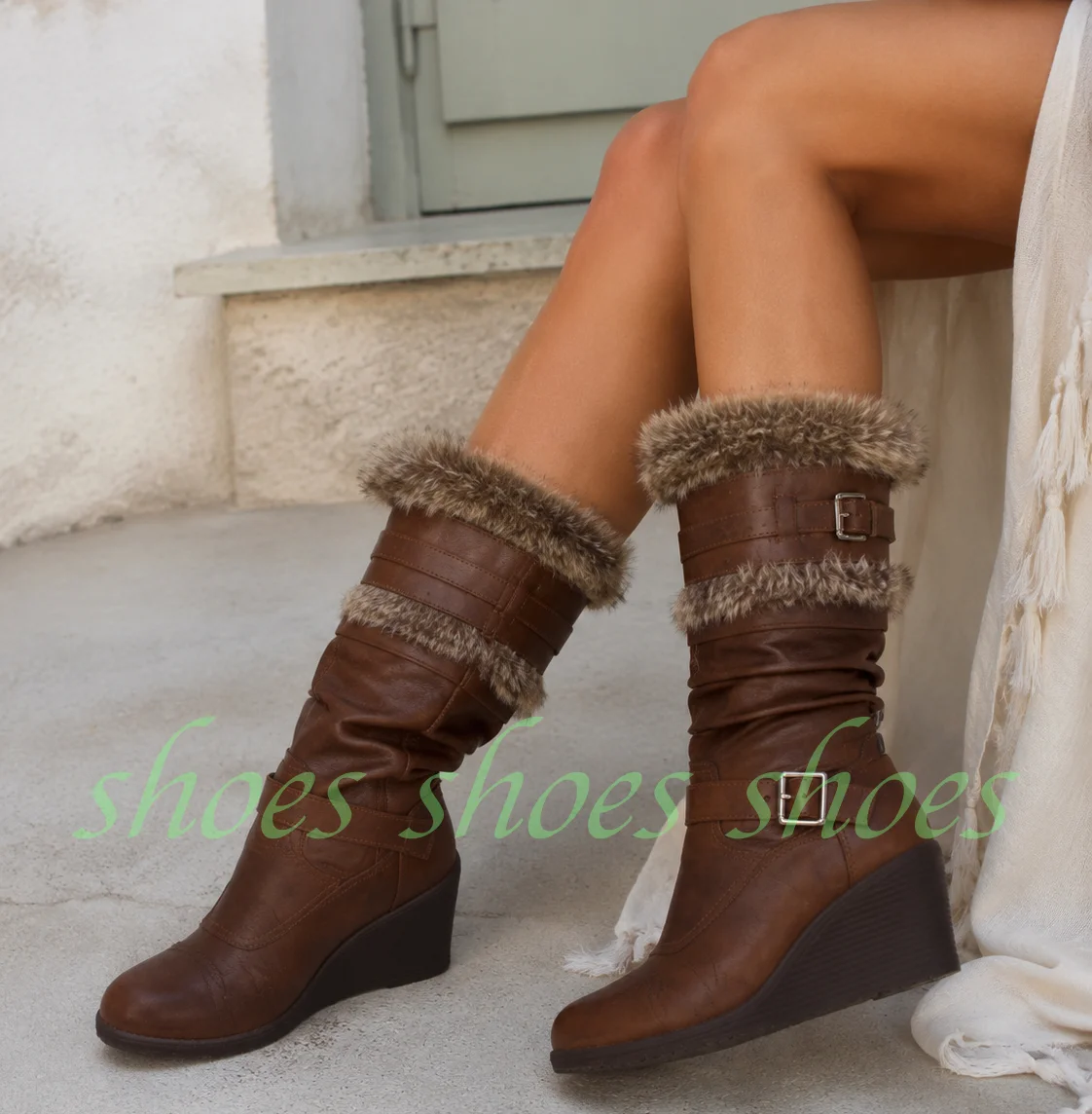 Dames Vintage Bruine Kunstbont - Kids Outdoor Boots recensie en prijs