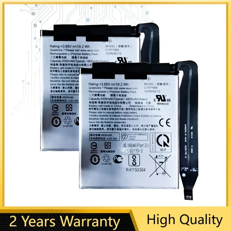 Battery ZS673KS I005DA I005DB C11P1904,for ASUS ZenFone 7 Pro Phone 5 5S Pro ZS671KS 7 ZS670KS 8 Mini 5G