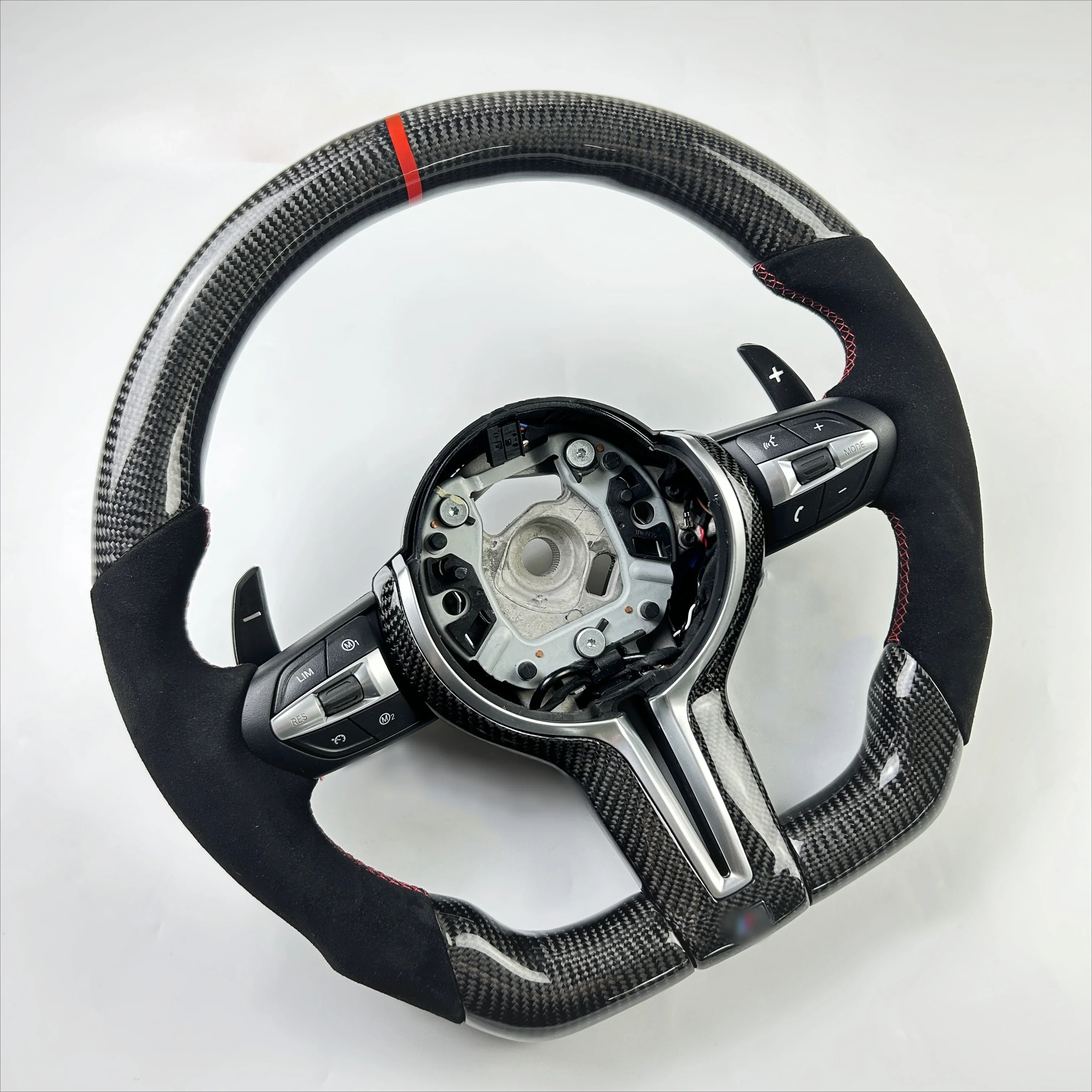 

Hot custom auto accessories for BMW 3 Series 5 Series M3 M4 M5 F10 F20 F30 F80 Custom LED carbon fiber steering wheel