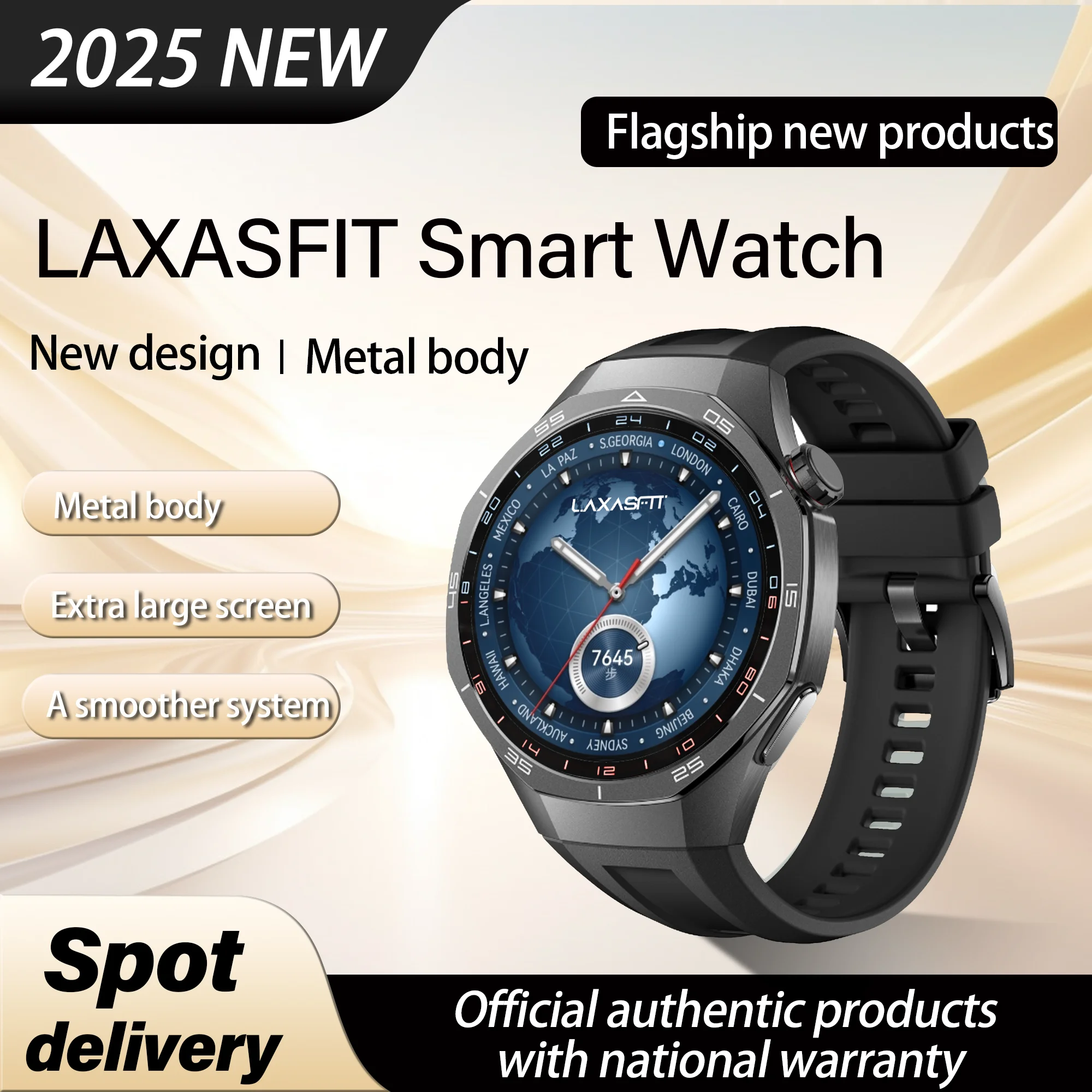 

LAXASFIT 2025 Новый Smartwatch Bluetooth Звонок Мульти Спорт Режим Heart Rate Сон Погода Smartwatch Мужчины Женщины