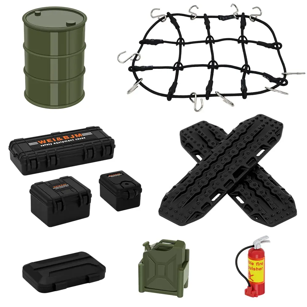 

GLOBACT 1/24 RC Crawler Аксессуары Комплект для украшения крыши автомобиля для 1/16 1/18 TRX4M 1/24 Axial SCX24 FMS RC Crawler Обновление деталей