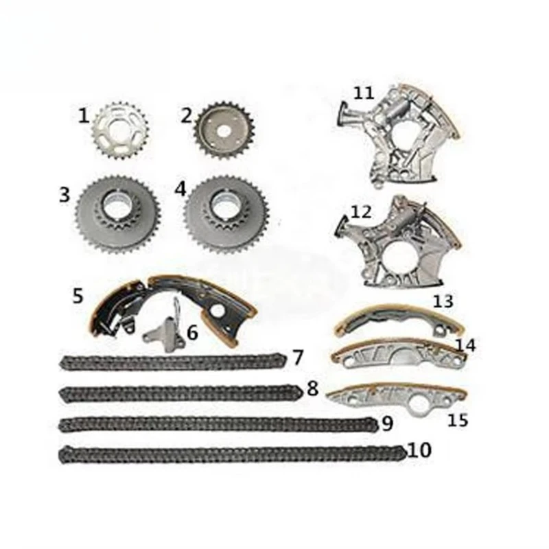 

Hot Sales Timing Chain Kit 06E109229F 06E109229A 06E109218H for AUDI A6L 2.4 C6