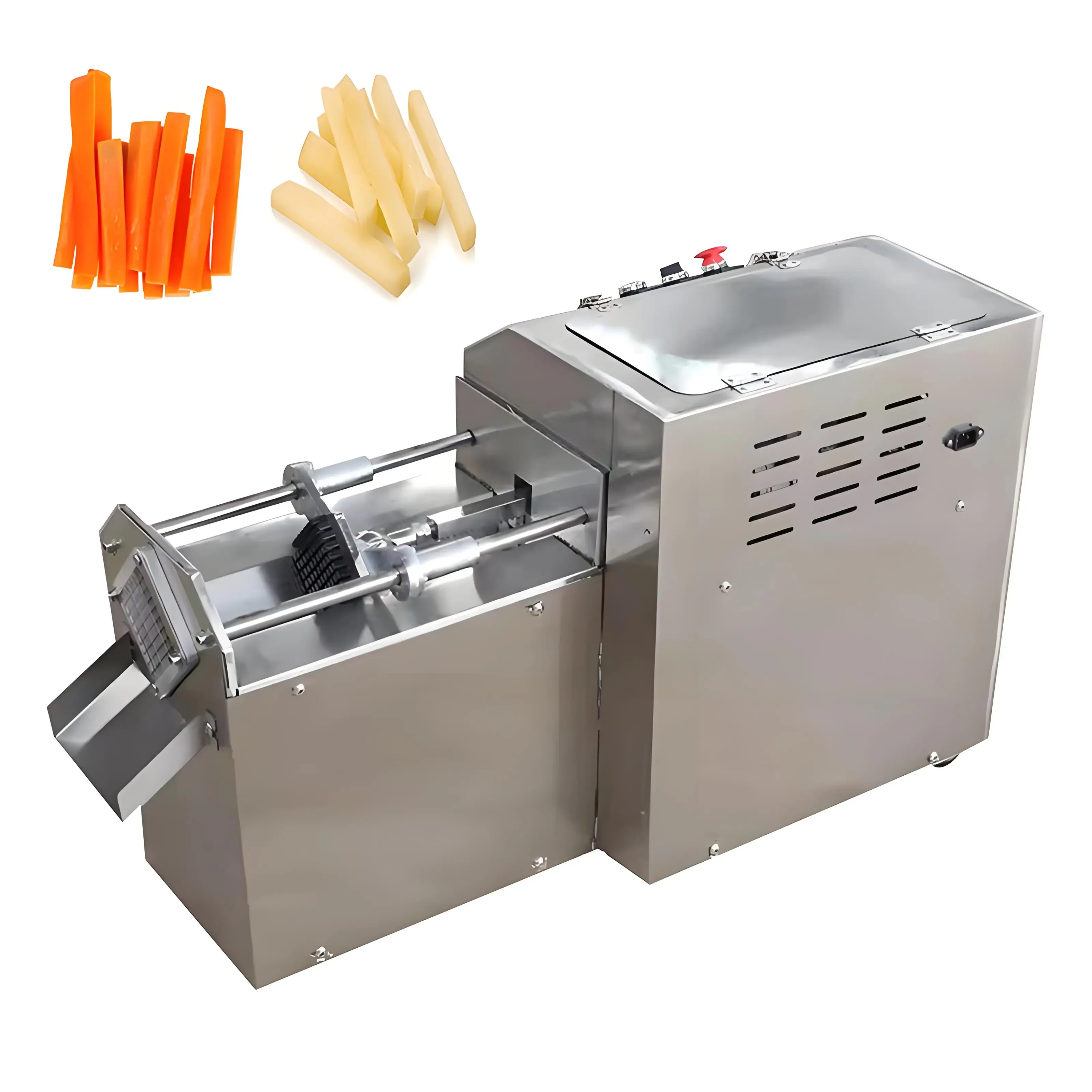 

VBJX Multifunctional Automatic Electric 304 Stainless Steel Fruit Vegetable Onion Sweet Potato Chips Chopper Dicer Slicer