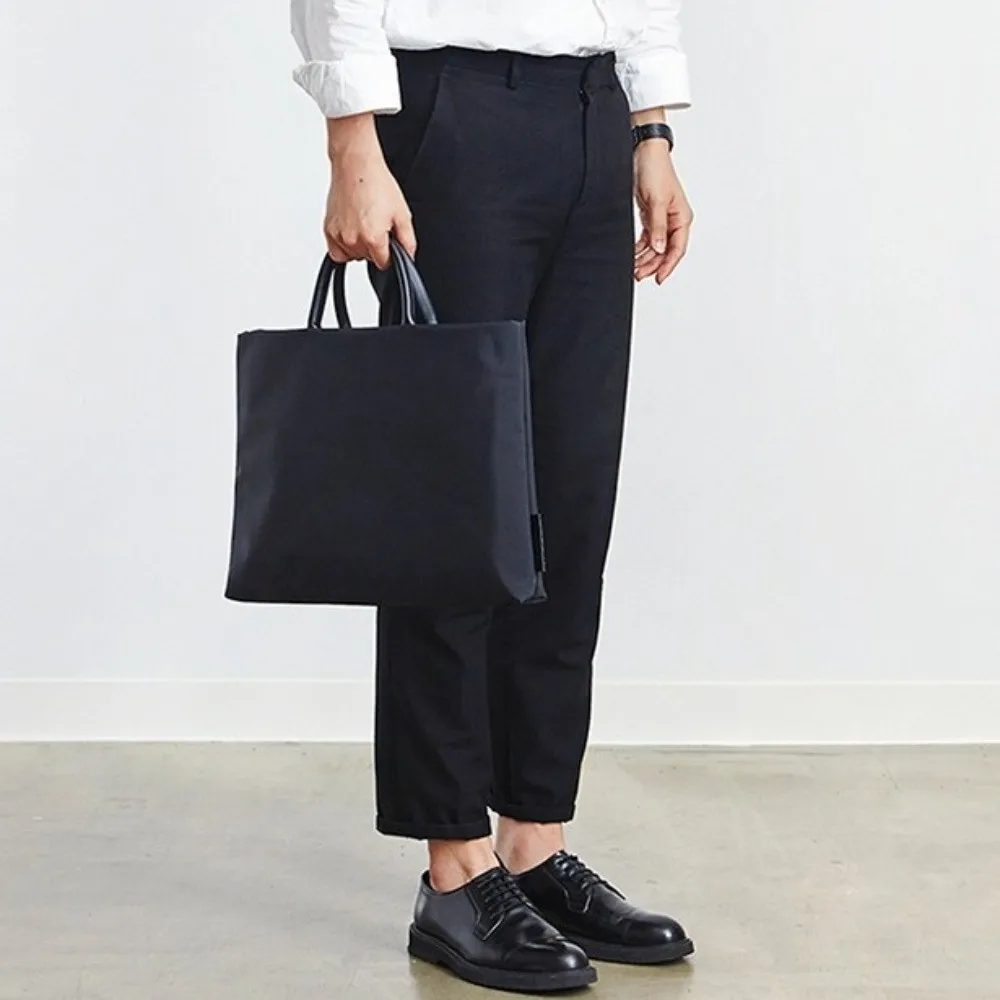 

Versatile Waterproof Laptop Bag Nylon Soft Tote Bag Fashionable Document Bag For Men