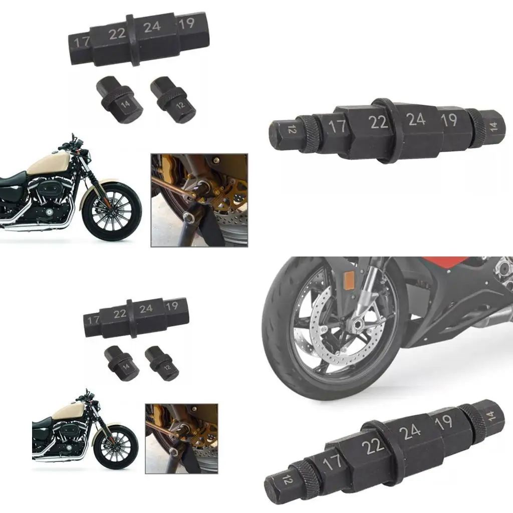 

02DE High Strength Tool Tire Removal Tool for Sport Motorcycles 6 in 1 Socket Set Motorcycle Repair Tool Durable